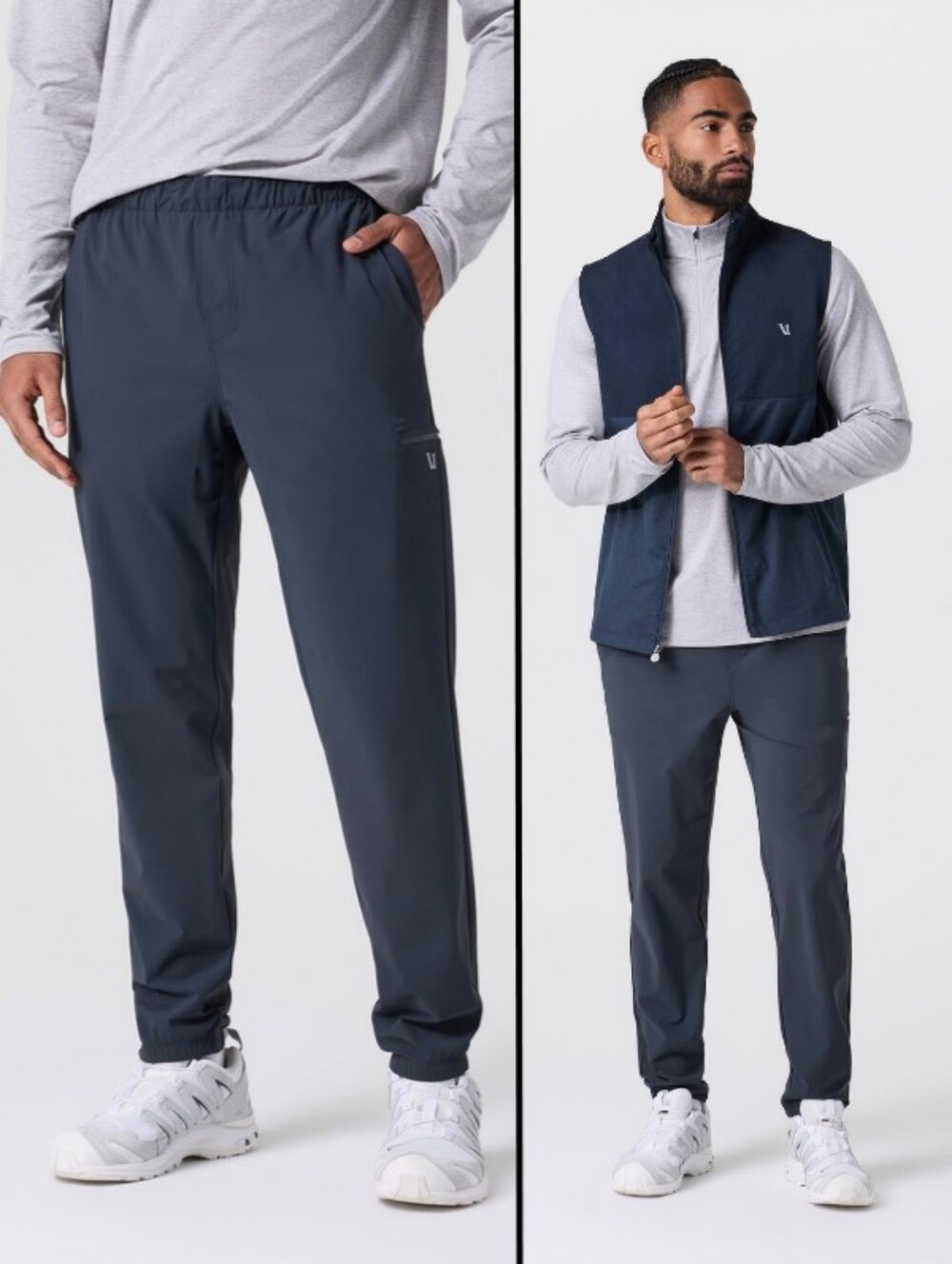 Vuori Fleet Sport Jogger Charcoal Gray Men's XL Performance Hiking Travel V483